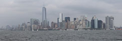 The Manhattan Skyline, from near Governor Island, New York, USA
